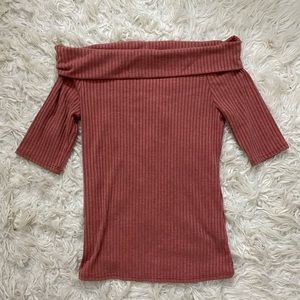 Pink Off Shoulder Top